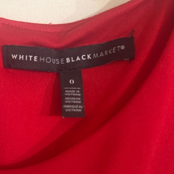 White House Black Market Red Sleeveless Top - Picture 2 of 3